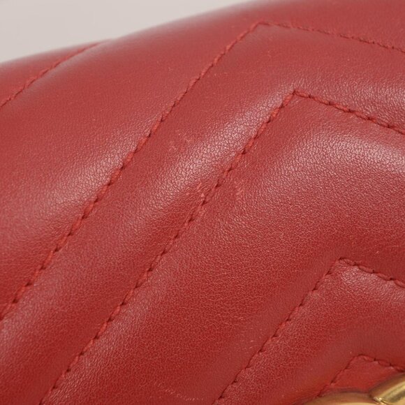♥️ Gucci GG Marmont V Small Red Crossbody Bag ♥️ - Picture 8 of 16
